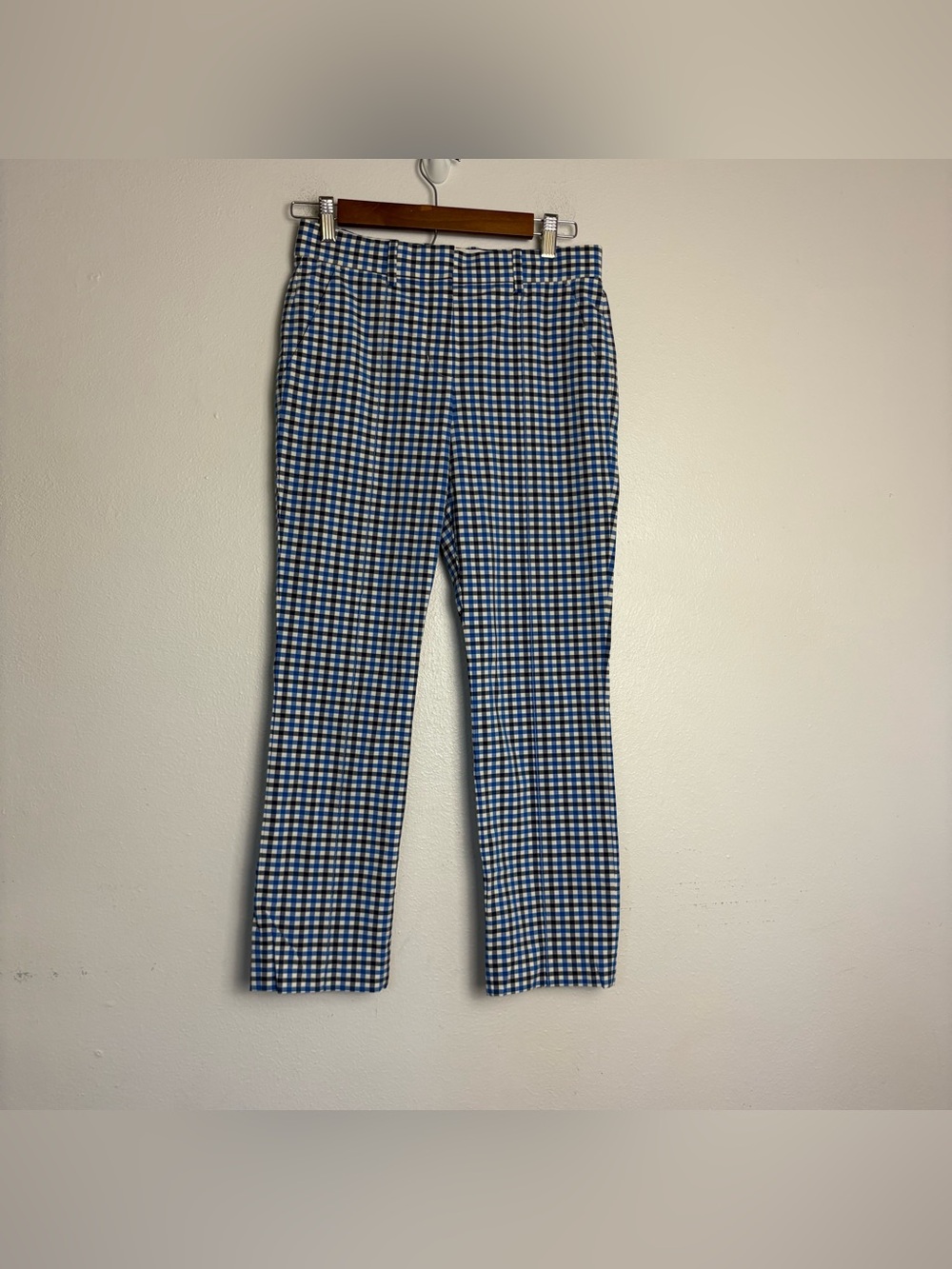 Tory Sport Blue and White Checkered Golf Pants Women’s Size 0